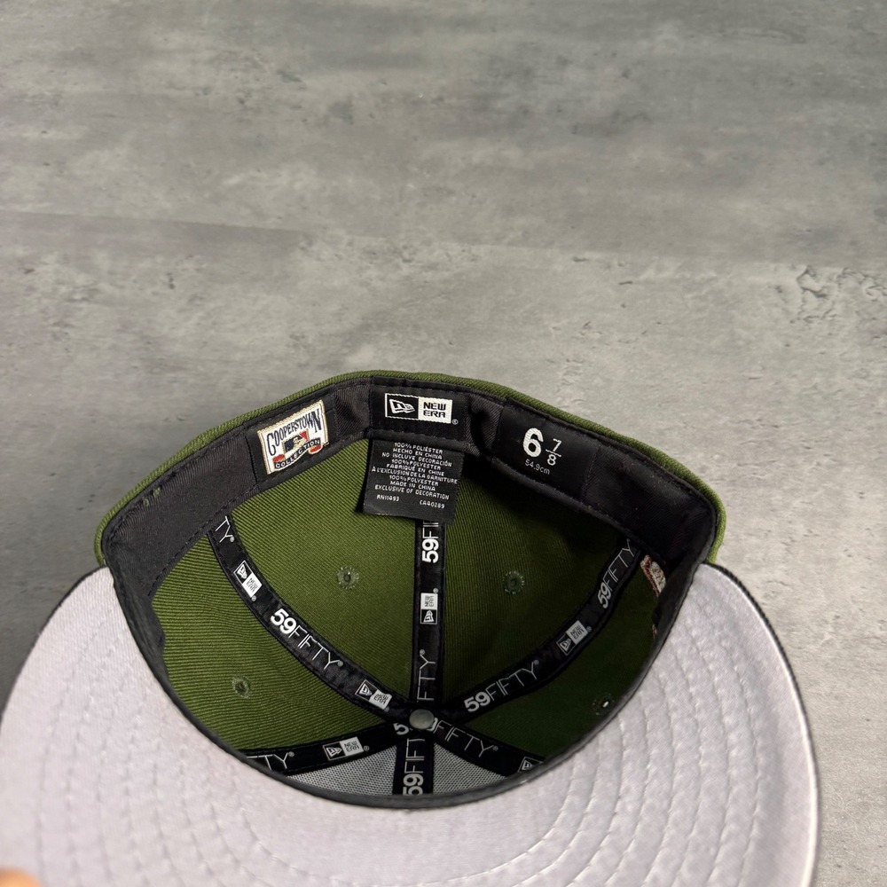 Hat Club New Era Boston Red Sox Fitted 6 7/8 Olive Green 1903 World Series Patch - Picture 7 of 7